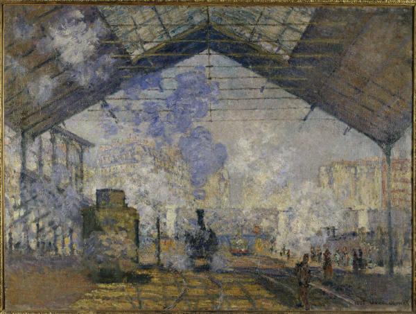 Claude Monet La Gare Saint-Lazare de Claude Monet oil painting picture